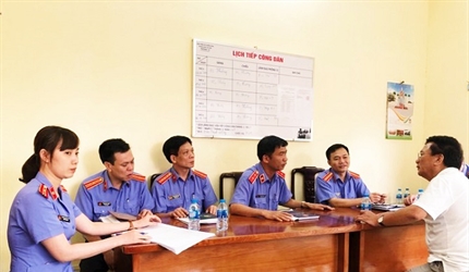 Lãnh đạo Viện KSND thành phố Hà Nội thực hiện tiếp công dân định kỳ...